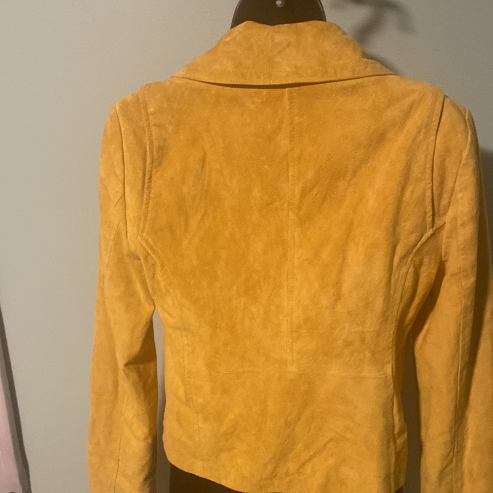 NWT BAGATELLE.NYC MOTO GOLD SUEDE JACKET - Picture 7 of 15